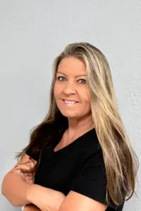 Shelly, a receptionist, and a Sikora Medical Team Member
